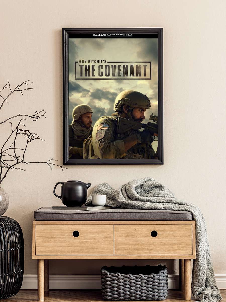 Antlaşma - Guy Ritchie's The Covenant Film Tablo Siyah Çerçeveli Film Poster Afiş Tablo