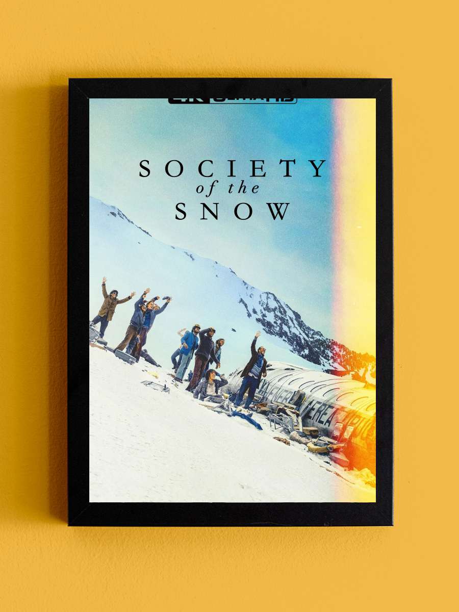 Kar Kardeşliği - La sociedad de la nieve Film Tablo Siyah Çerçeveli Film Poster Afiş Tablo