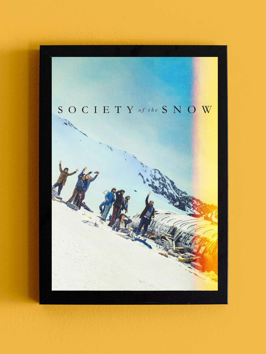 Kar Kardeşliği - La sociedad de la nieve Film Tablo Siyah Çerçeveli Film Poster Afiş Tablo