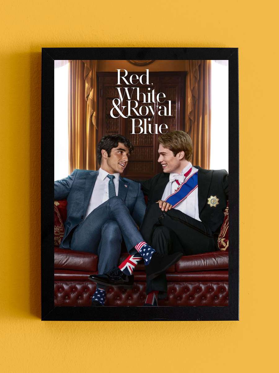 Red, White & Royal Blue Film Tablo Siyah Çerçeveli Film Poster Afiş Tablo