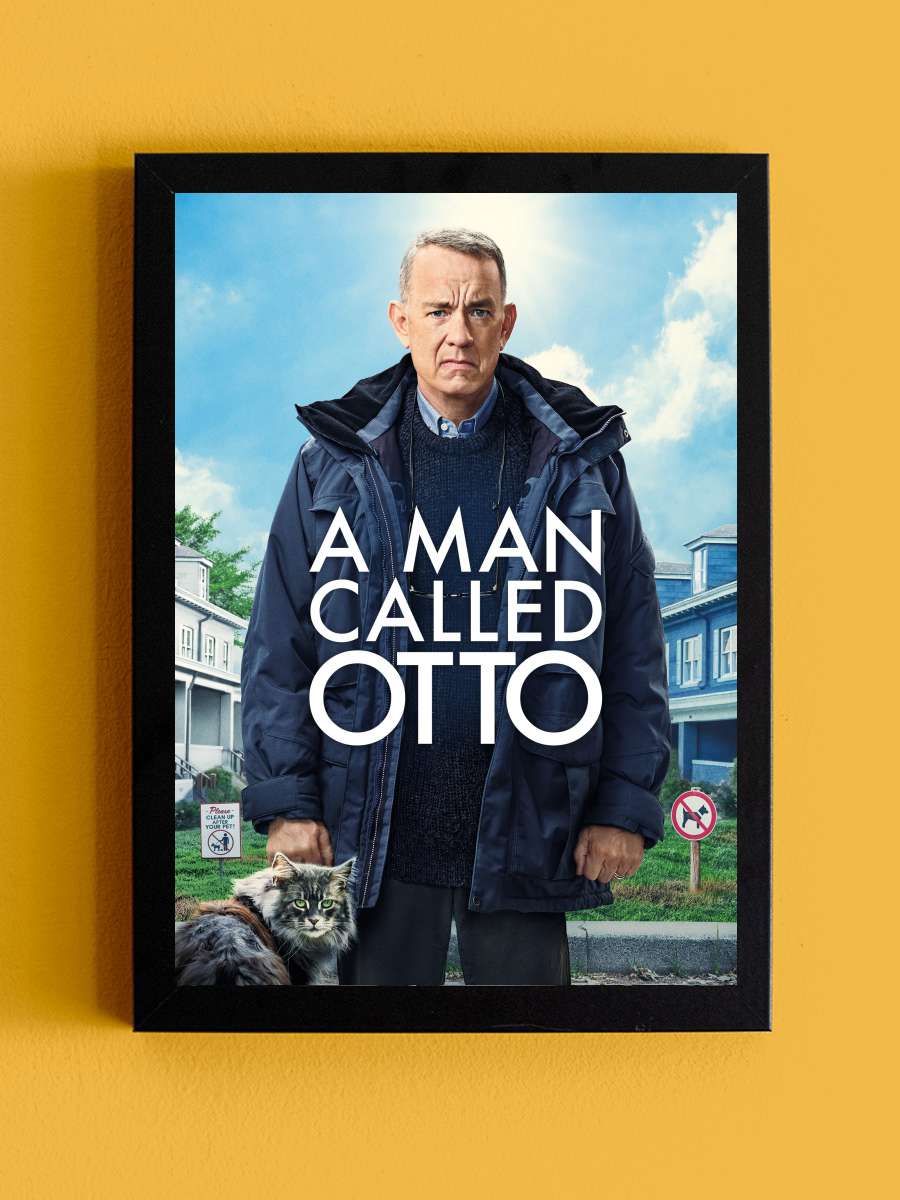 Hayata Röveşata Çeken Adam - A Man Called Otto Film Tablo Siyah Çerçeveli Film Poster Afiş Tablo