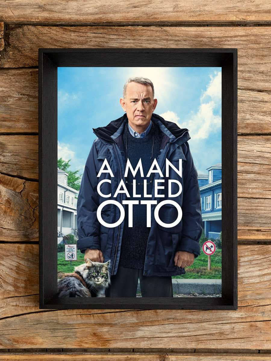 Hayata Röveşata Çeken Adam - A Man Called Otto Film Tablo Siyah Çerçeveli Film Poster Afiş Tablo