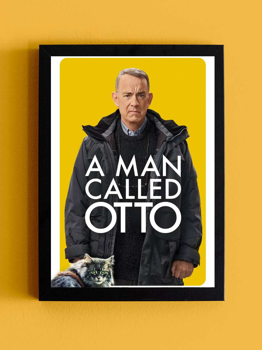 Hayata Röveşata Çeken Adam - A Man Called Otto Film Tablo Siyah Çerçeveli Film Poster Afiş Tablo