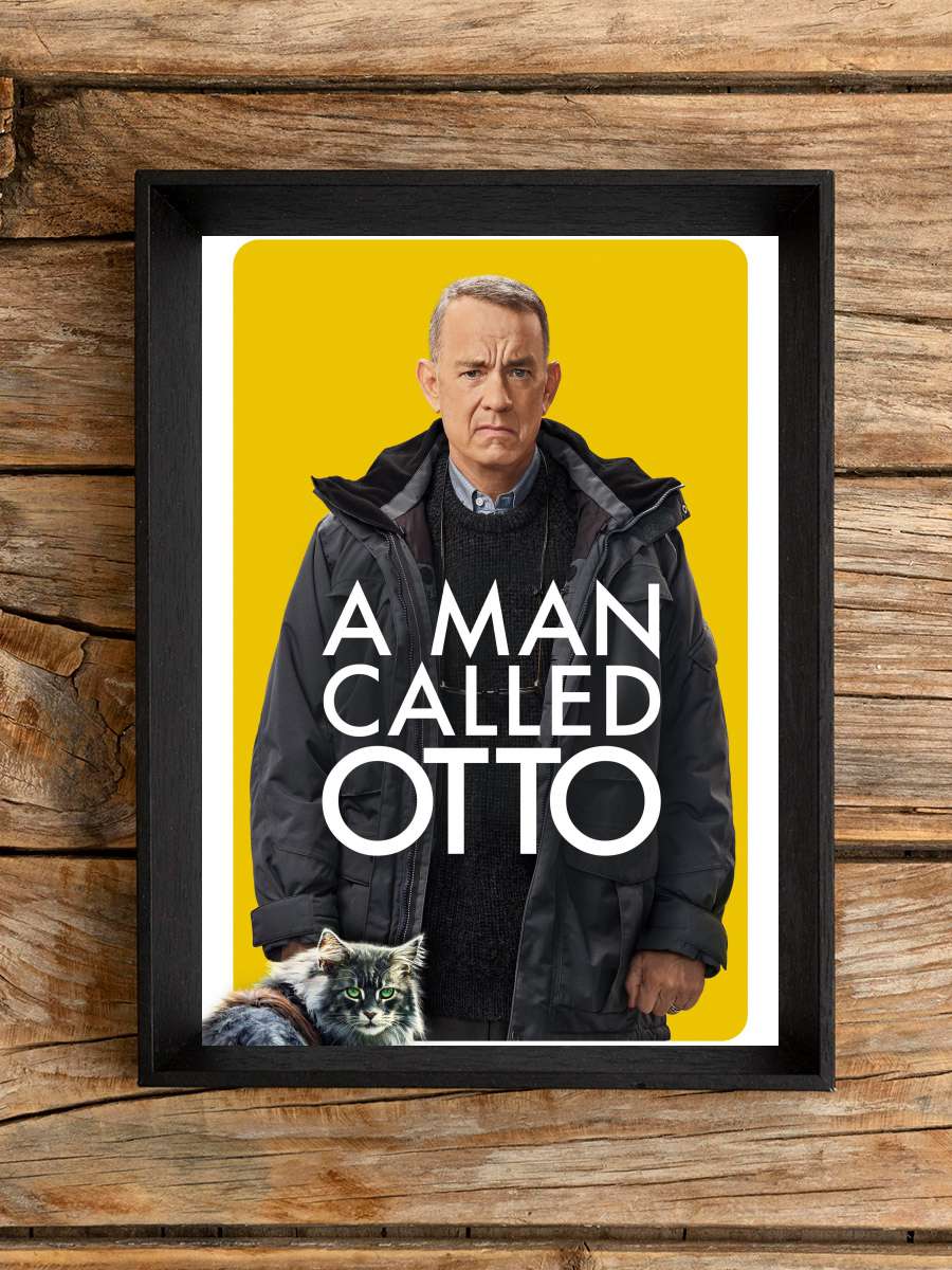 Hayata Röveşata Çeken Adam - A Man Called Otto Film Tablo Siyah Çerçeveli Film Poster Afiş Tablo