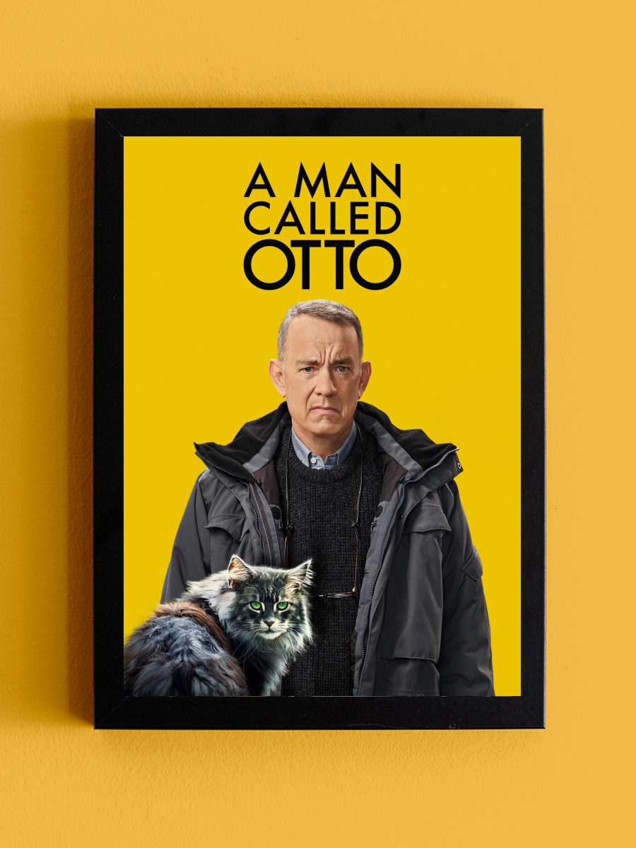 Hayata Röveşata Çeken Adam - A Man Called Otto Film Tablo Siyah Çerçeveli Film Poster Afiş Tablo