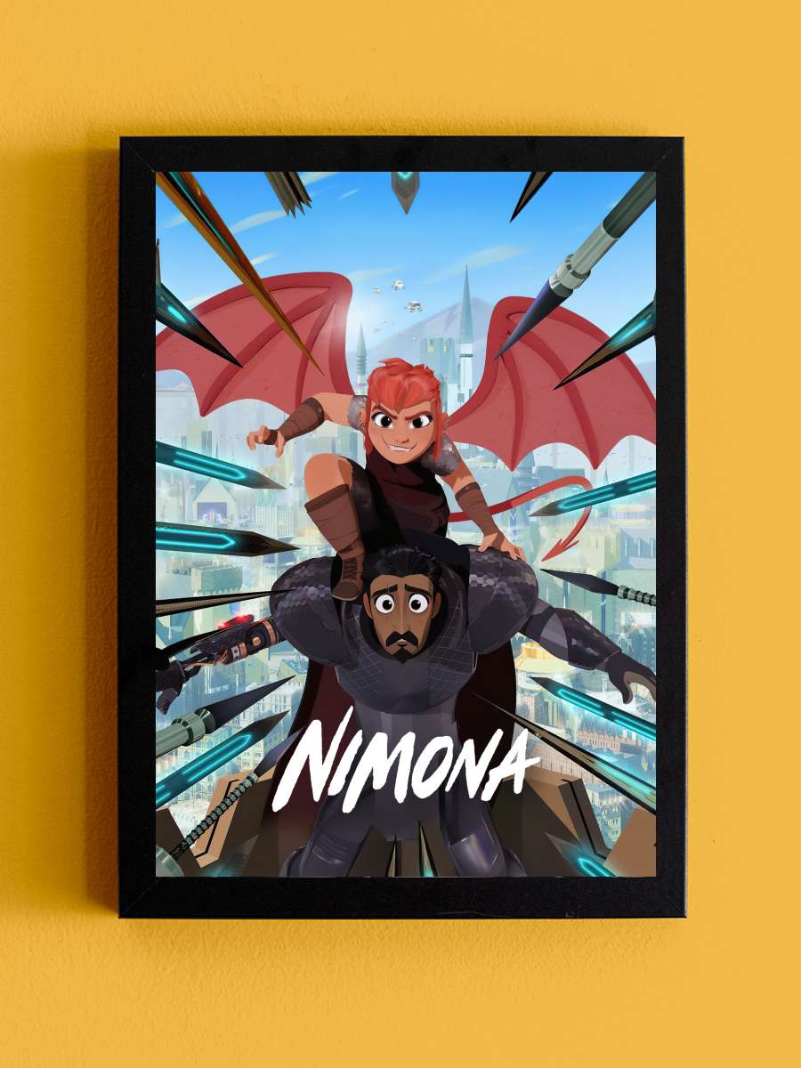 Nimona Film Tablo Siyah Çerçeveli Film Poster Afiş Tablo