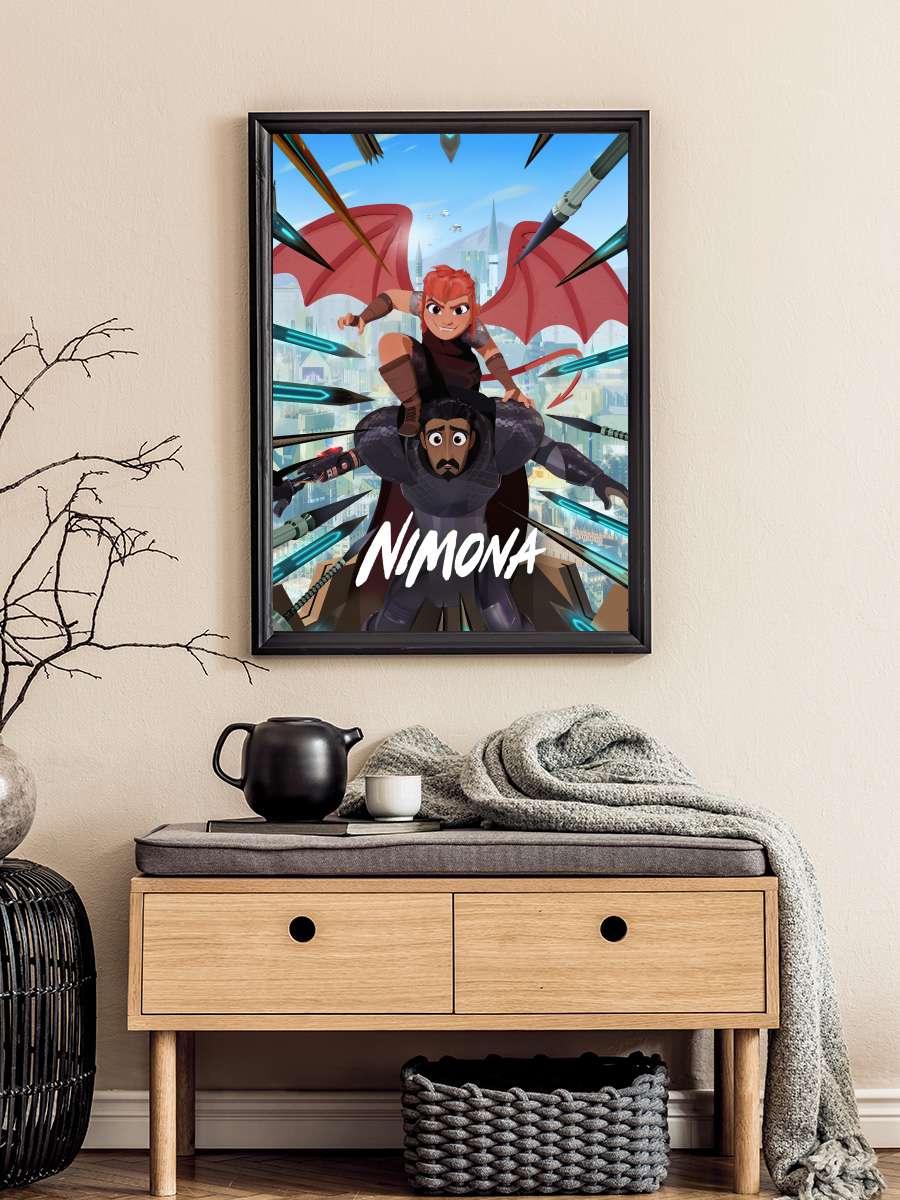 Nimona Film Tablo Siyah Çerçeveli Film Poster Afiş Tablo