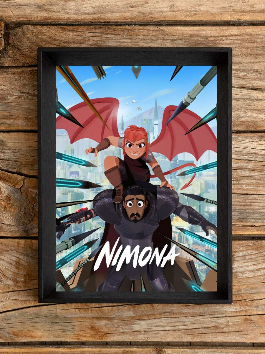 Nimona Film Tablo Siyah Çerçeveli Film Poster Afiş Tablo