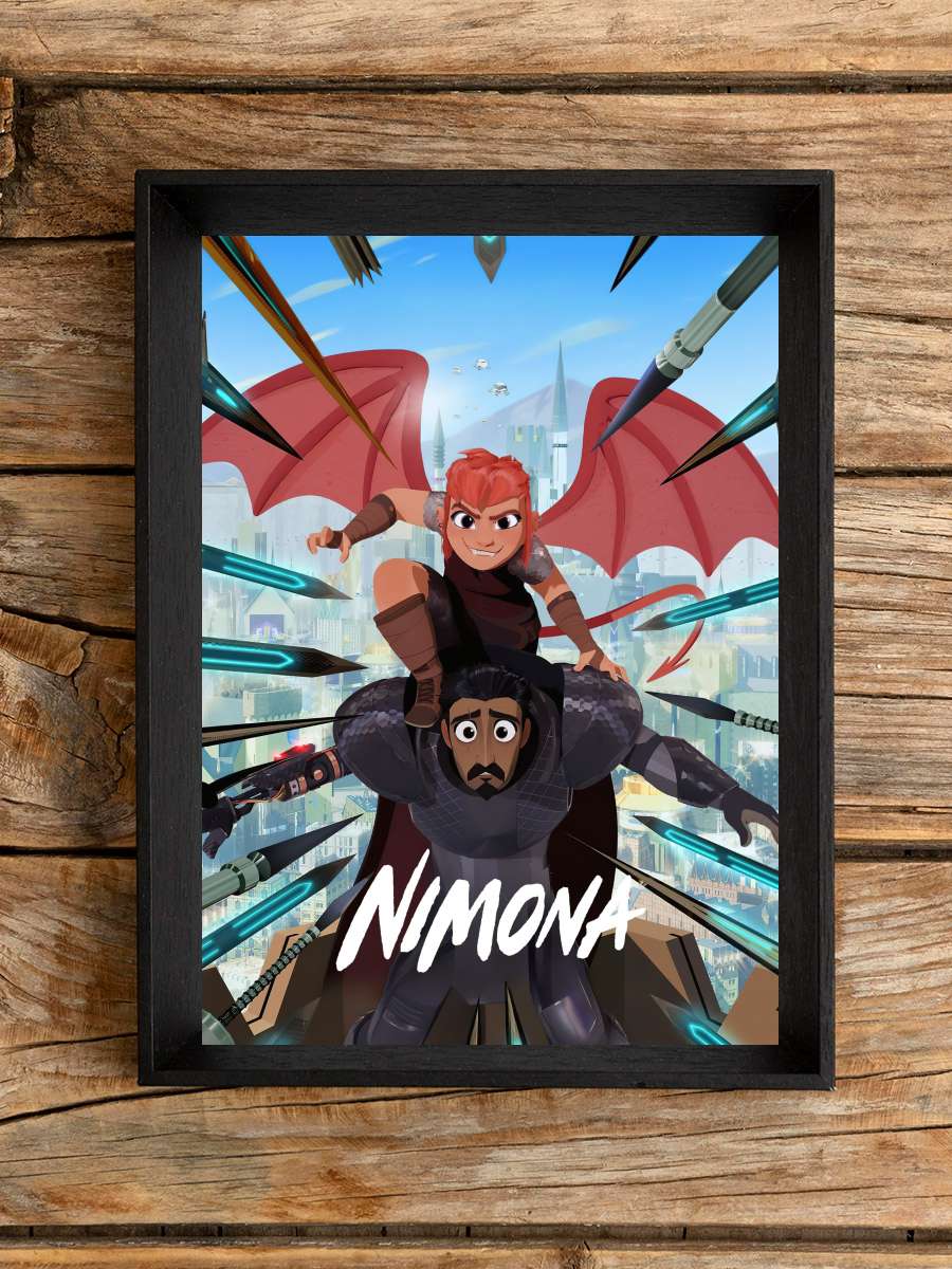 Nimona Film Tablo Siyah Çerçeveli Film Poster Afiş Tablo