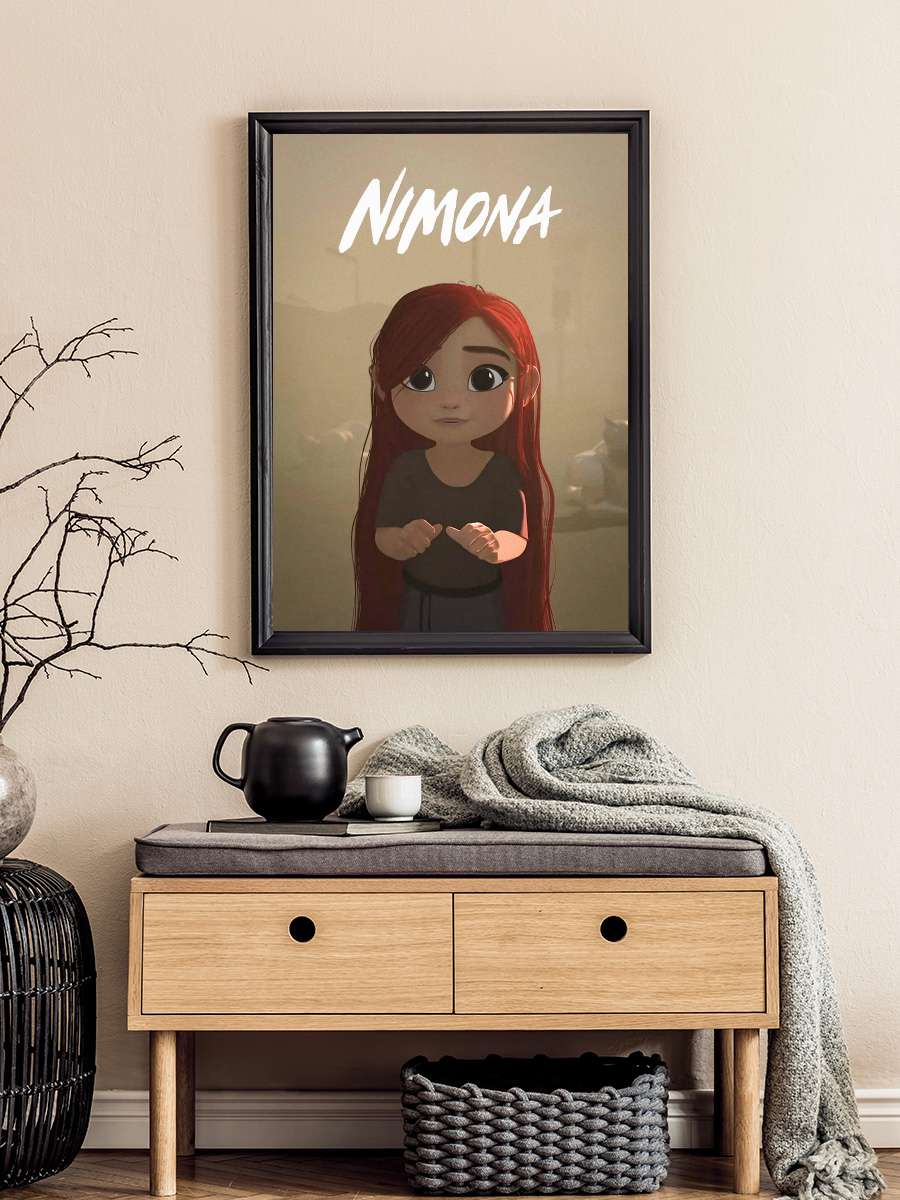 Nimona Film Tablo Siyah Çerçeveli Film Poster Afiş Tablo