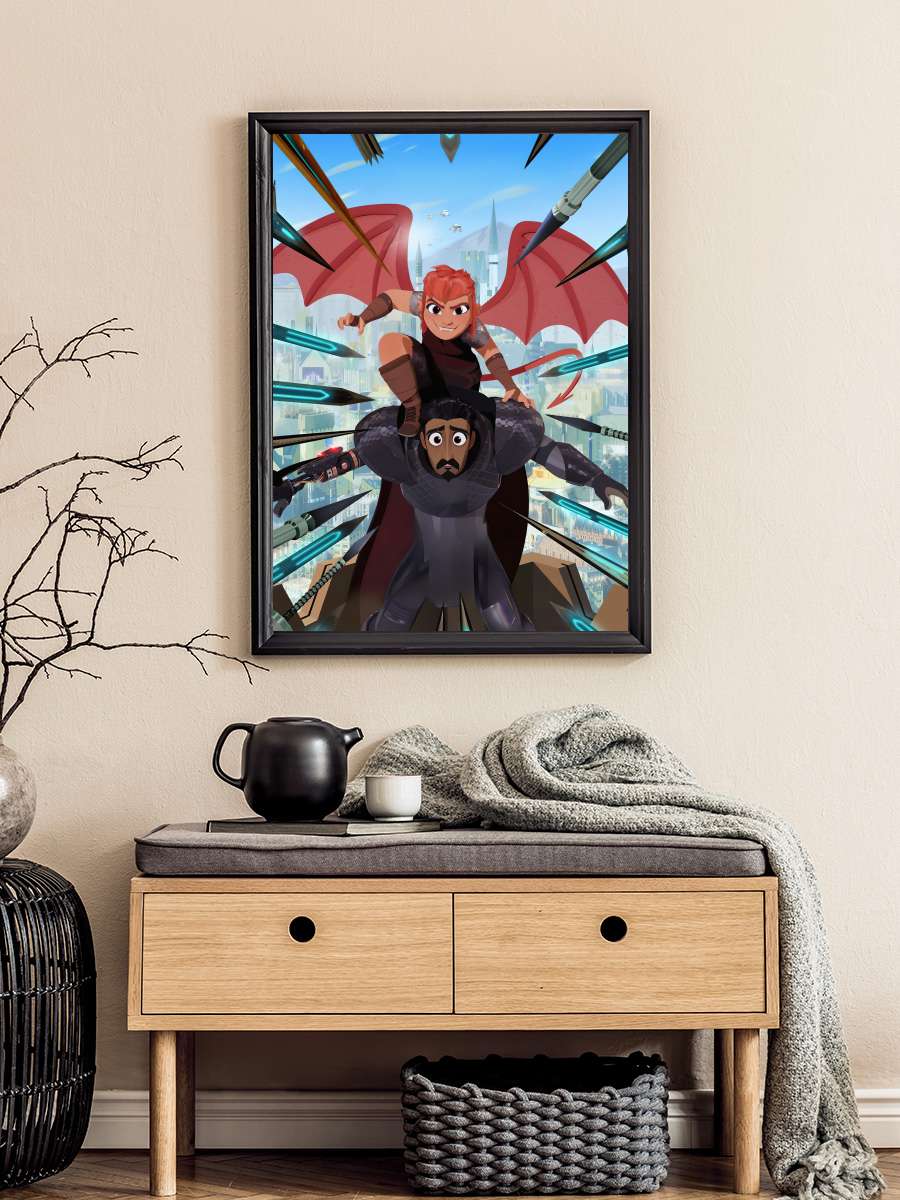 Nimona Film Tablo Siyah Çerçeveli Film Poster Afiş Tablo