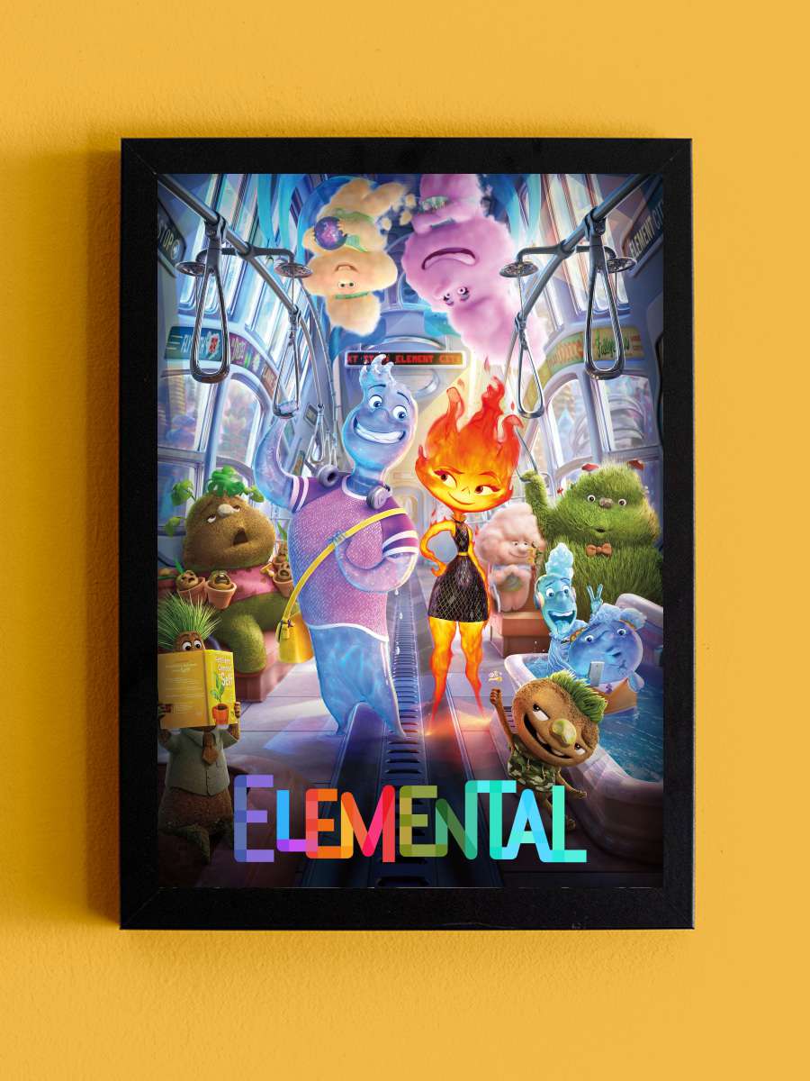 Elemental: Doğanın Güçleri - Elemental Film Tablo Siyah Çerçeveli Film Poster Afiş Tablo