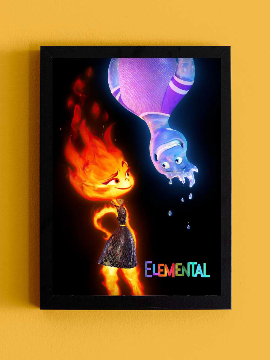 Elemental: Doğanın Güçleri - Elemental Film Tablo Siyah Çerçeveli Film Poster Afiş Tablo