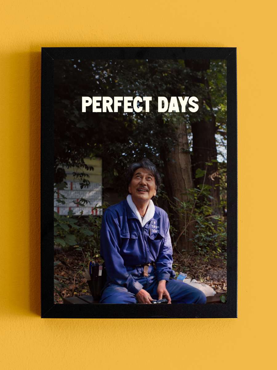 Mükemmel Günler - PERFECT DAYS Film Tablo Siyah Çerçeveli Film Poster Afiş Tablo