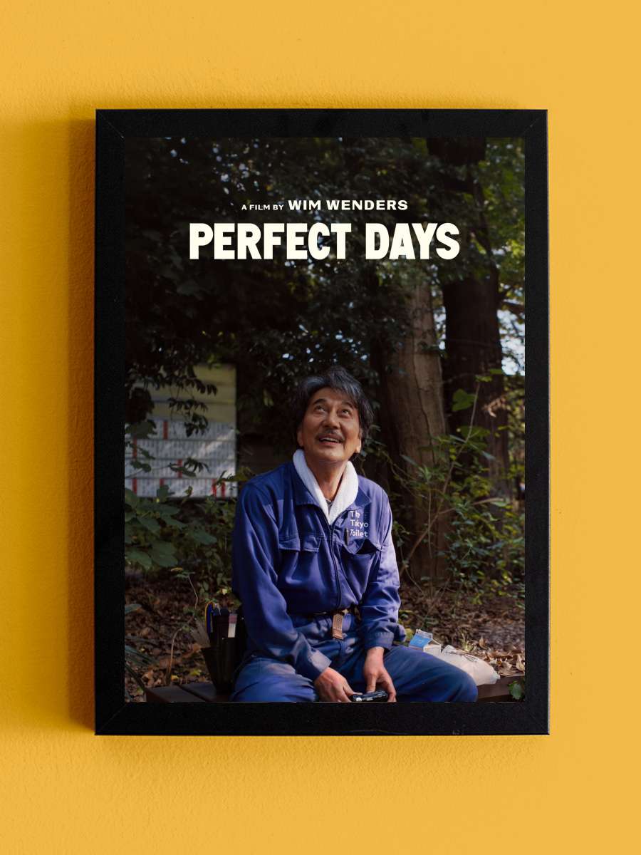 Mükemmel Günler - PERFECT DAYS Film Tablo Siyah Çerçeveli Film Poster Afiş Tablo