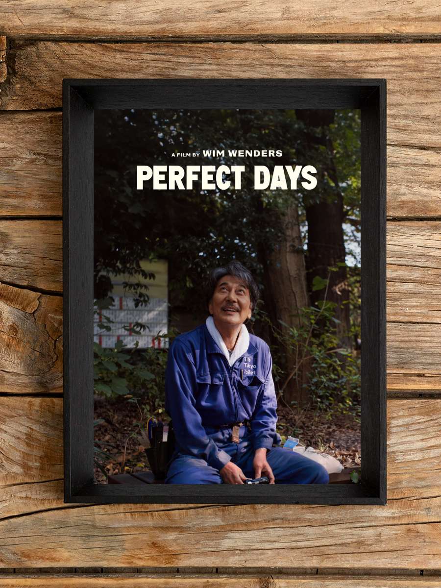 Mükemmel Günler - PERFECT DAYS Film Tablo Siyah Çerçeveli Film Poster Afiş Tablo