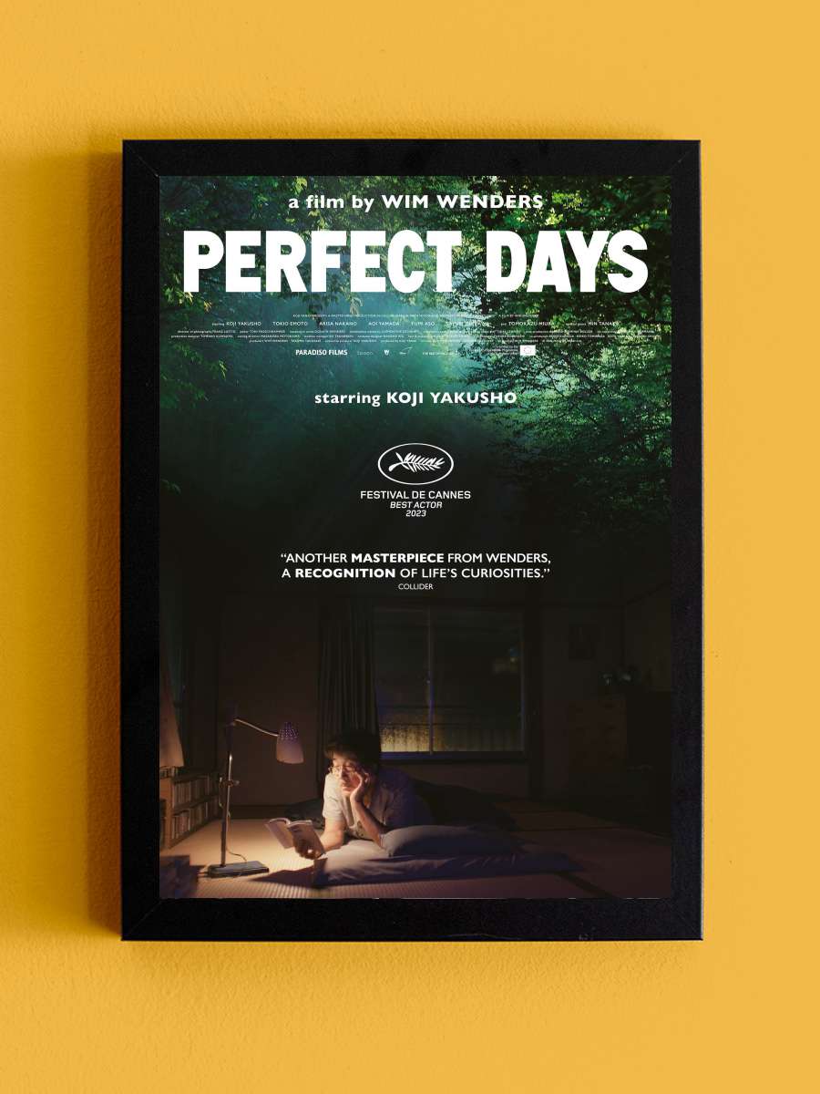 Mükemmel Günler - PERFECT DAYS Film Tablo Siyah Çerçeveli Film Poster Afiş Tablo