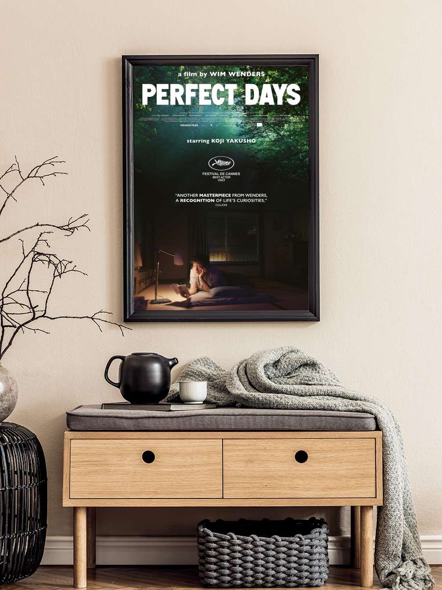 Mükemmel Günler - PERFECT DAYS Film Tablo Siyah Çerçeveli Film Poster Afiş Tablo