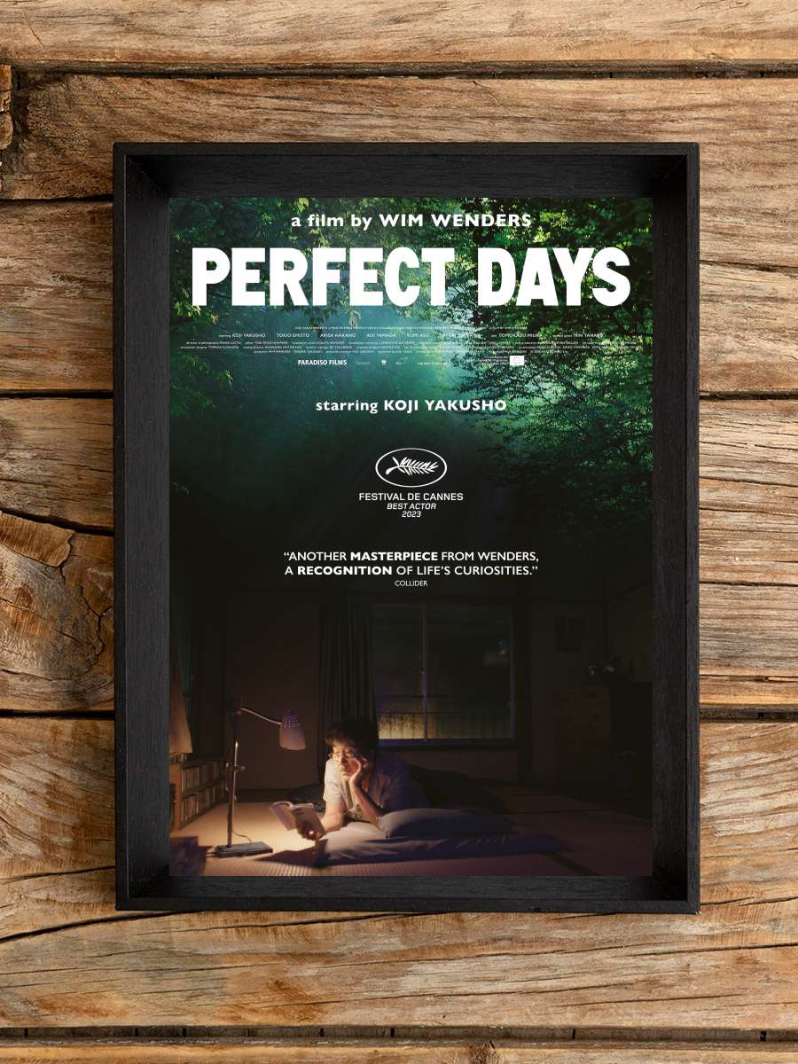 Mükemmel Günler - PERFECT DAYS Film Tablo Siyah Çerçeveli Film Poster Afiş Tablo