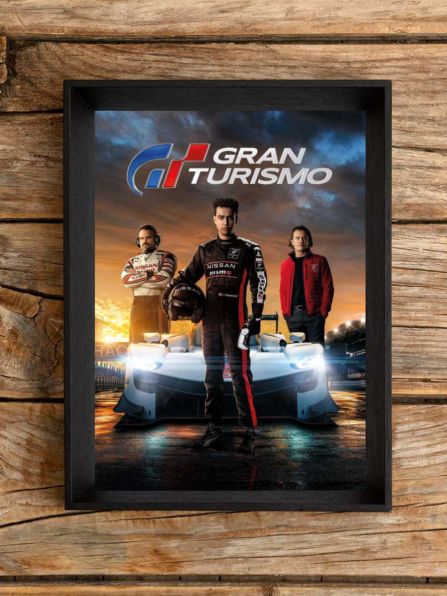 Gran Turismo Film Tablo Siyah Çerçeveli Film Poster Afiş Tablo