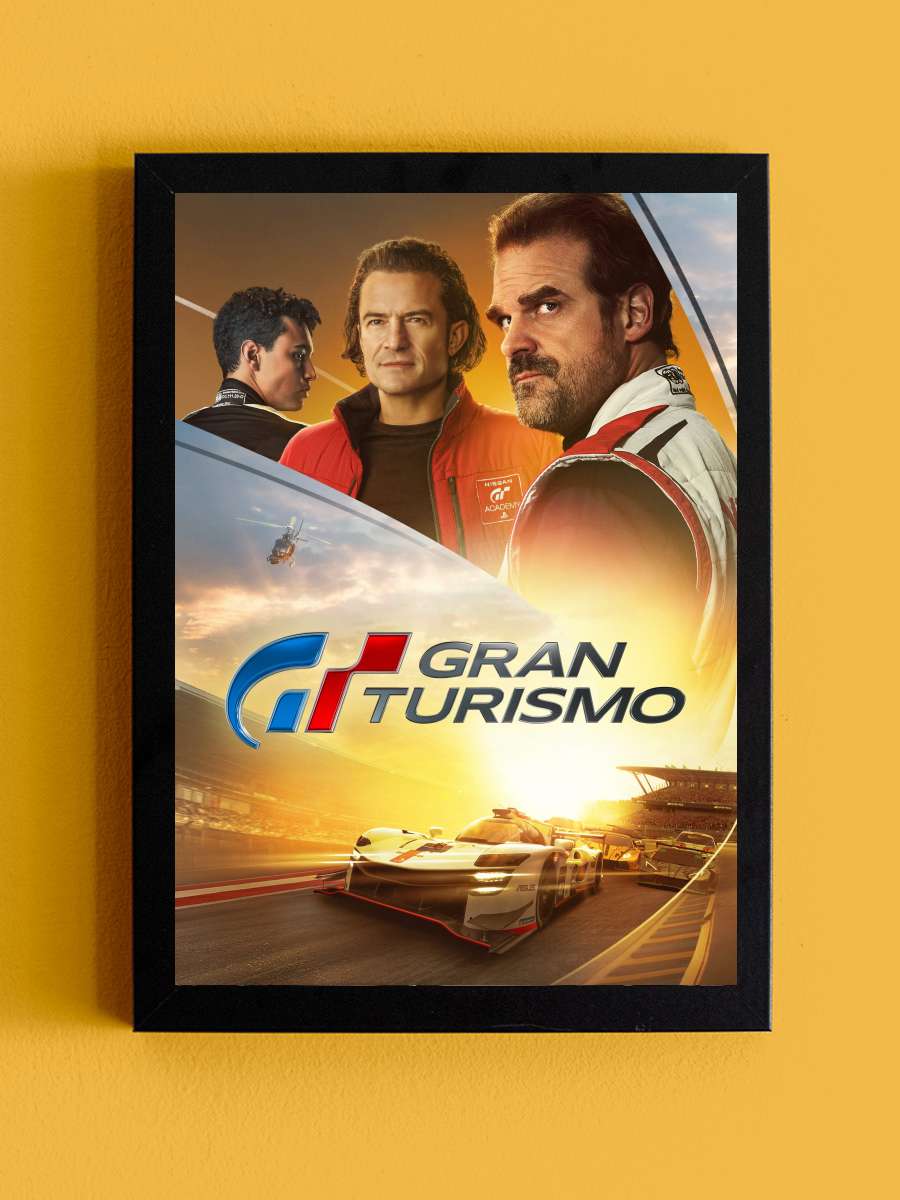 Gran Turismo Film Tablo Siyah Çerçeveli Film Poster Afiş Tablo