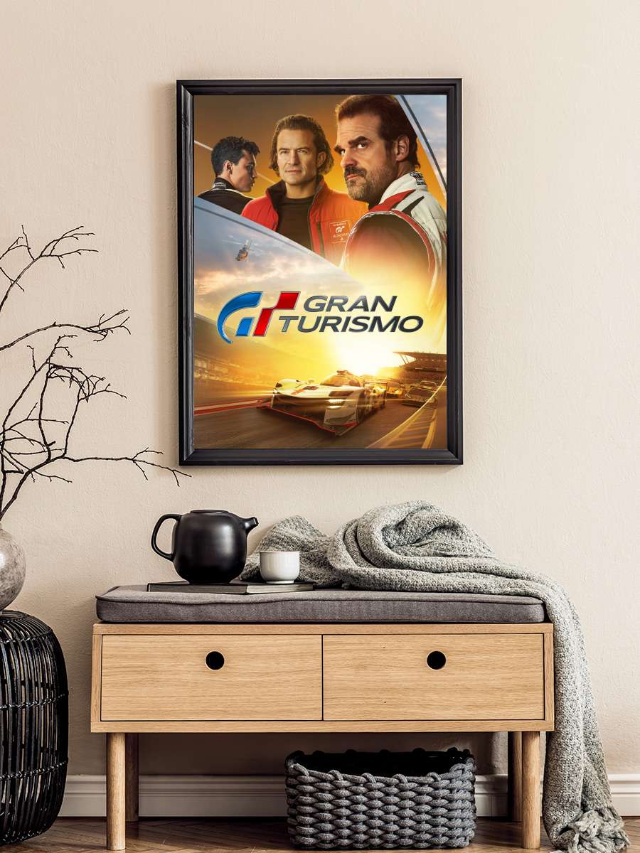 Gran Turismo Film Tablo Siyah Çerçeveli Film Poster Afiş Tablo