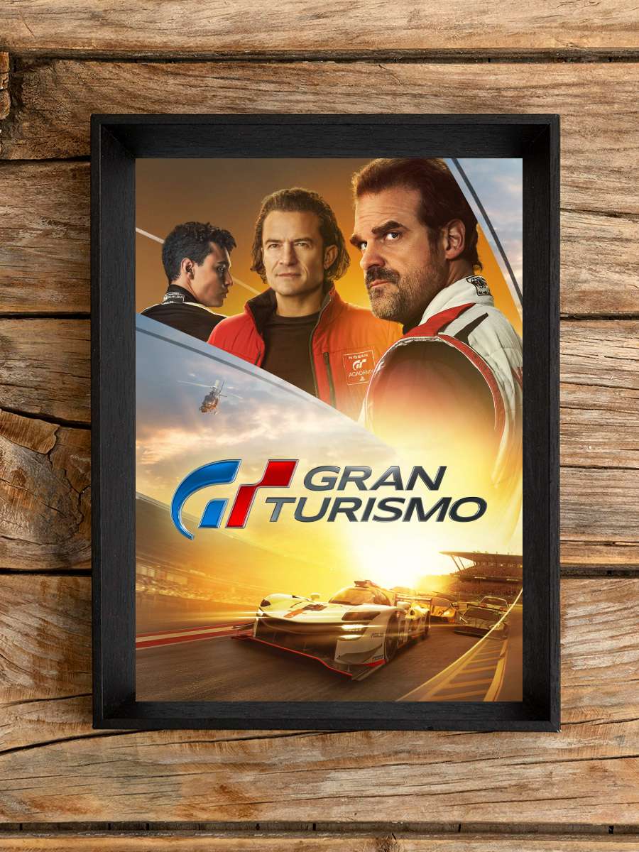 Gran Turismo Film Tablo Siyah Çerçeveli Film Poster Afiş Tablo