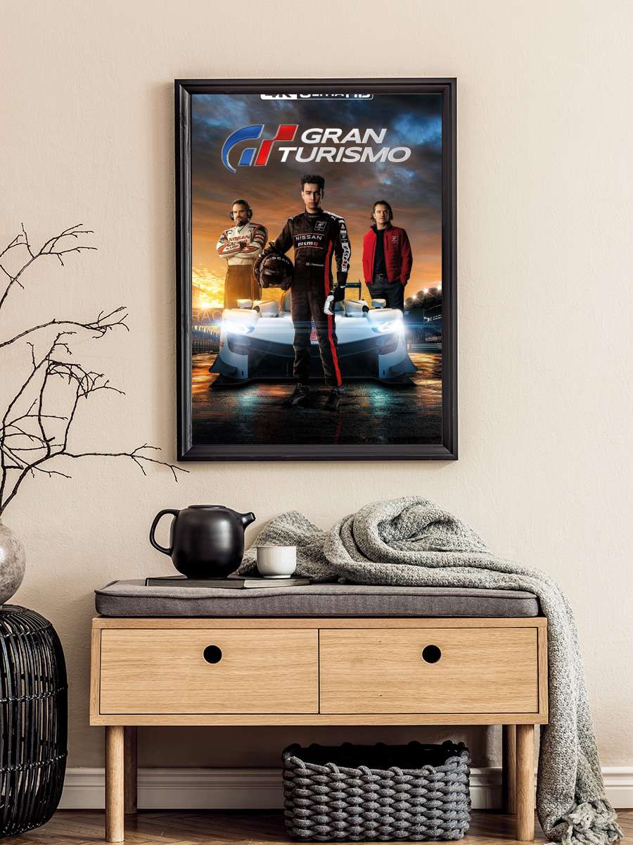 Gran Turismo Film Tablo Siyah Çerçeveli Film Poster Afiş Tablo