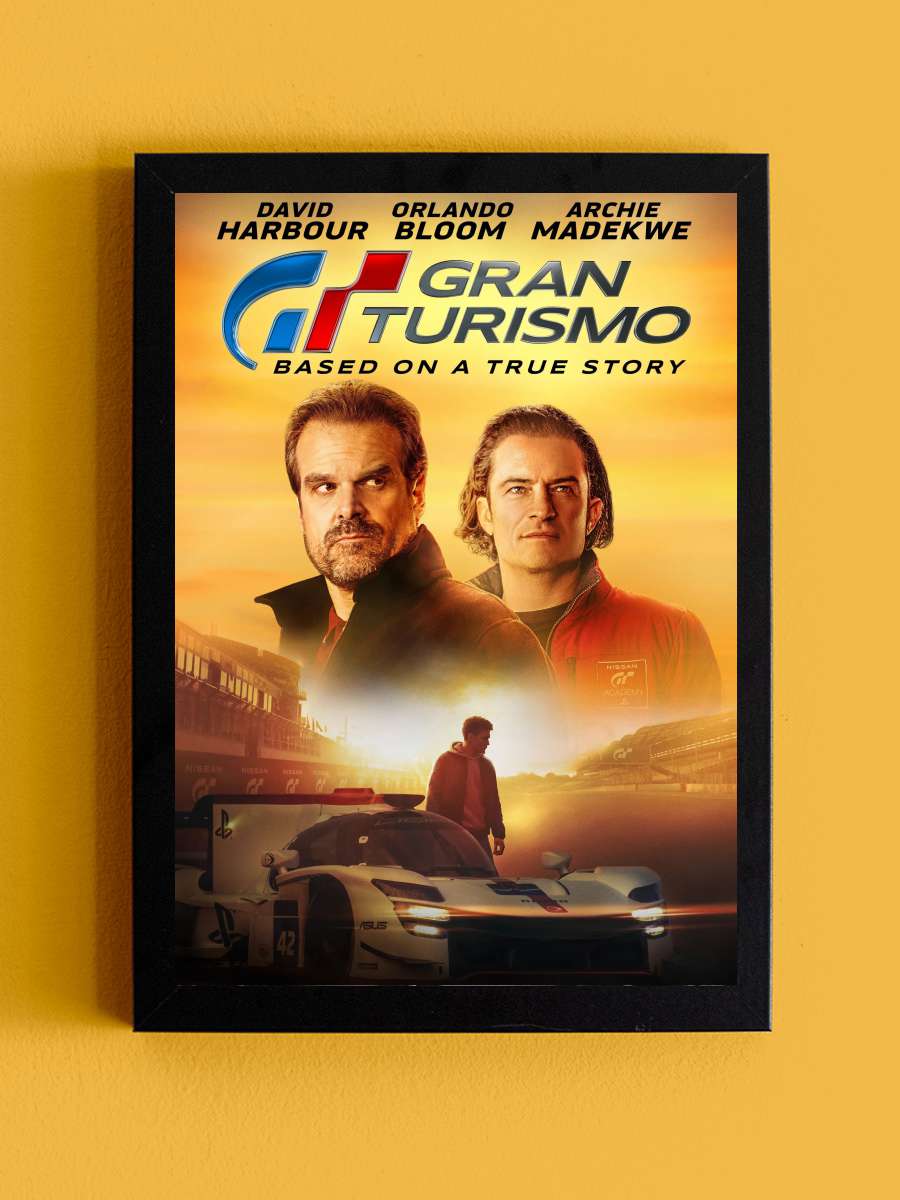 Gran Turismo Film Tablo Siyah Çerçeveli Film Poster Afiş Tablo