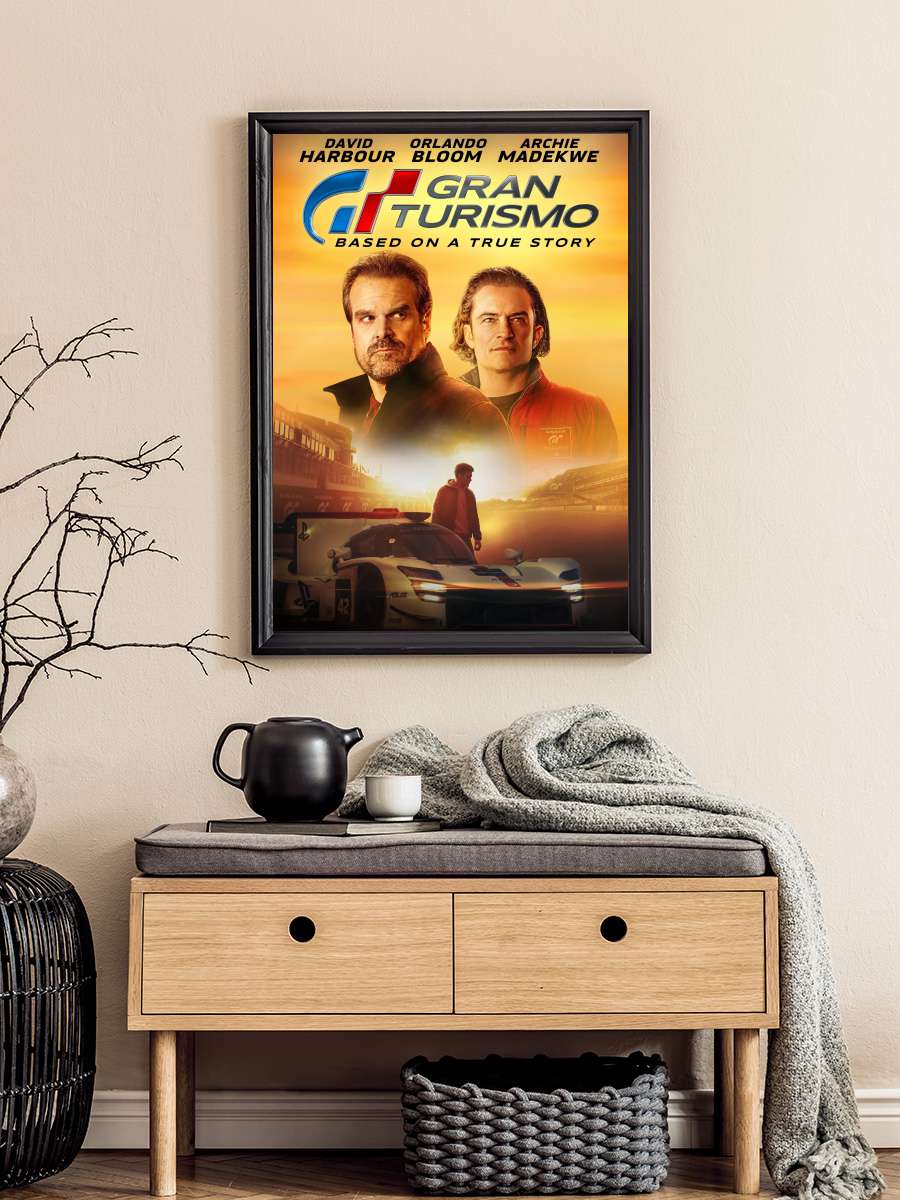 Gran Turismo Film Tablo Siyah Çerçeveli Film Poster Afiş Tablo