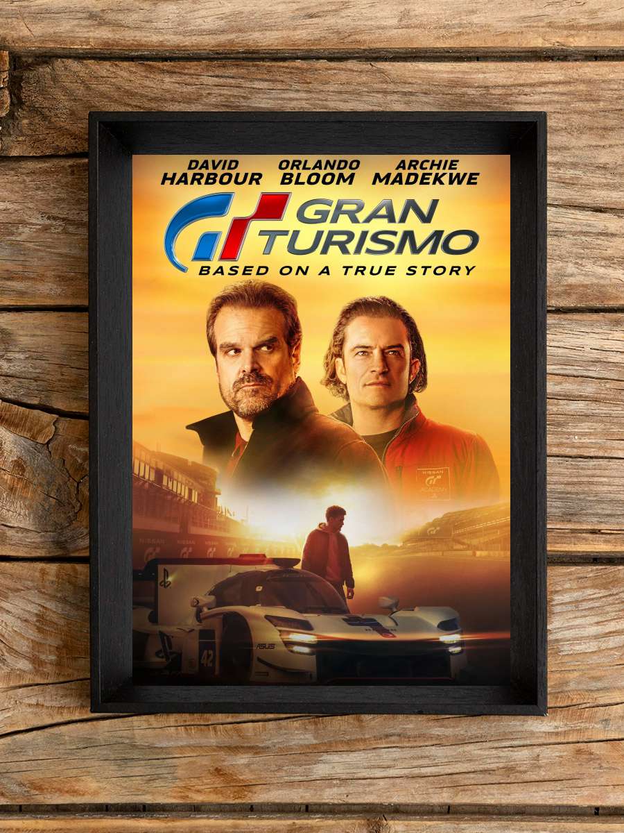 Gran Turismo Film Tablo Siyah Çerçeveli Film Poster Afiş Tablo