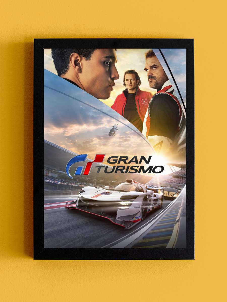 Gran Turismo Film Tablo Siyah Çerçeveli Film Poster Afiş Tablo