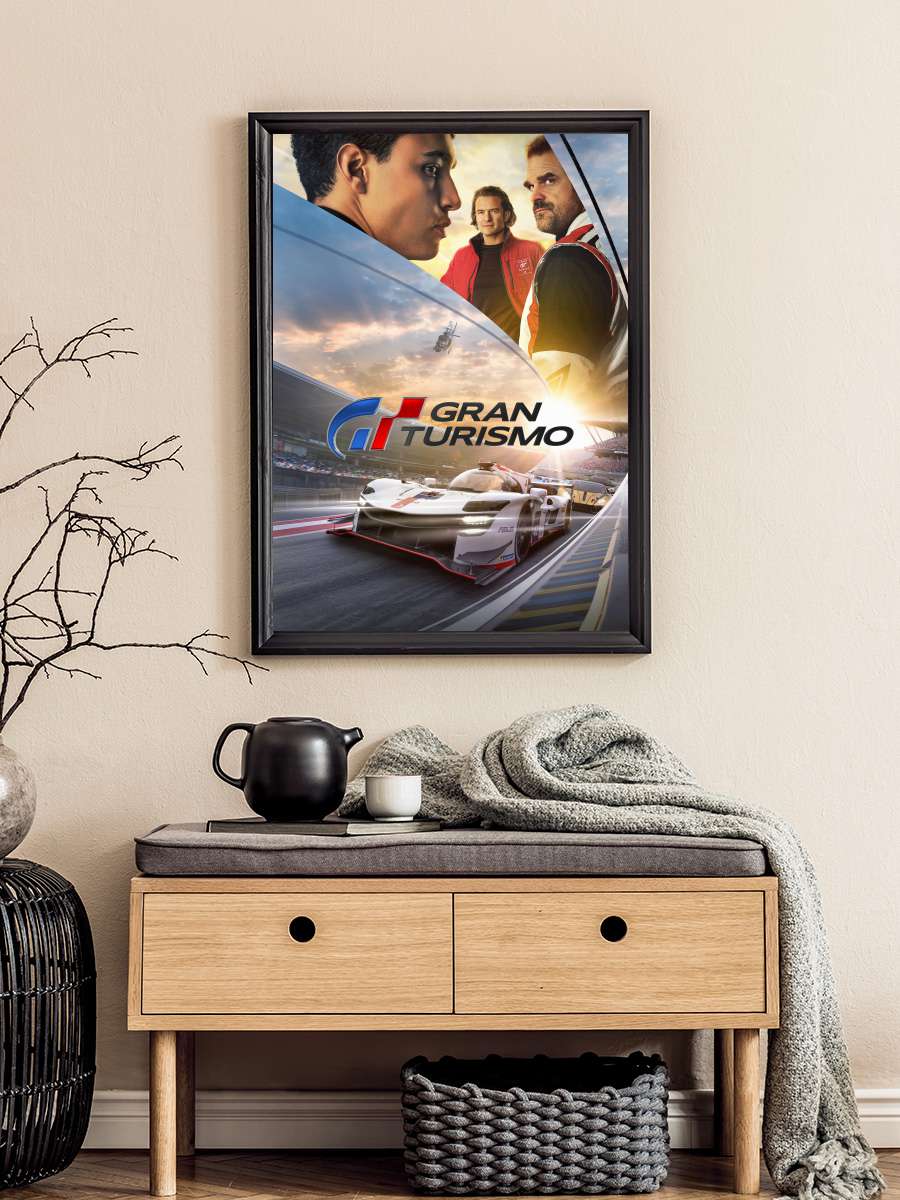 Gran Turismo Film Tablo Siyah Çerçeveli Film Poster Afiş Tablo