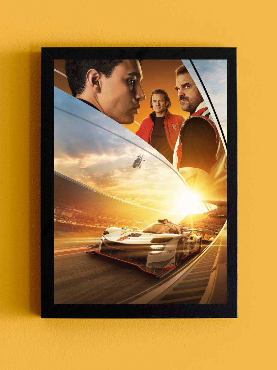 Gran Turismo Film Tablo Siyah Çerçeveli Film Poster Afiş Tablo