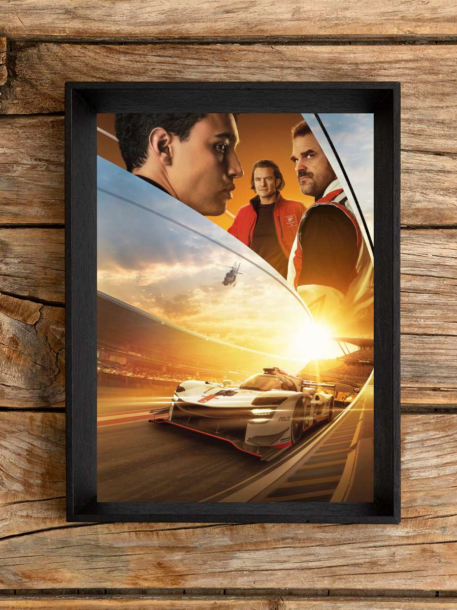 Gran Turismo Film Tablo Siyah Çerçeveli Film Poster Afiş Tablo