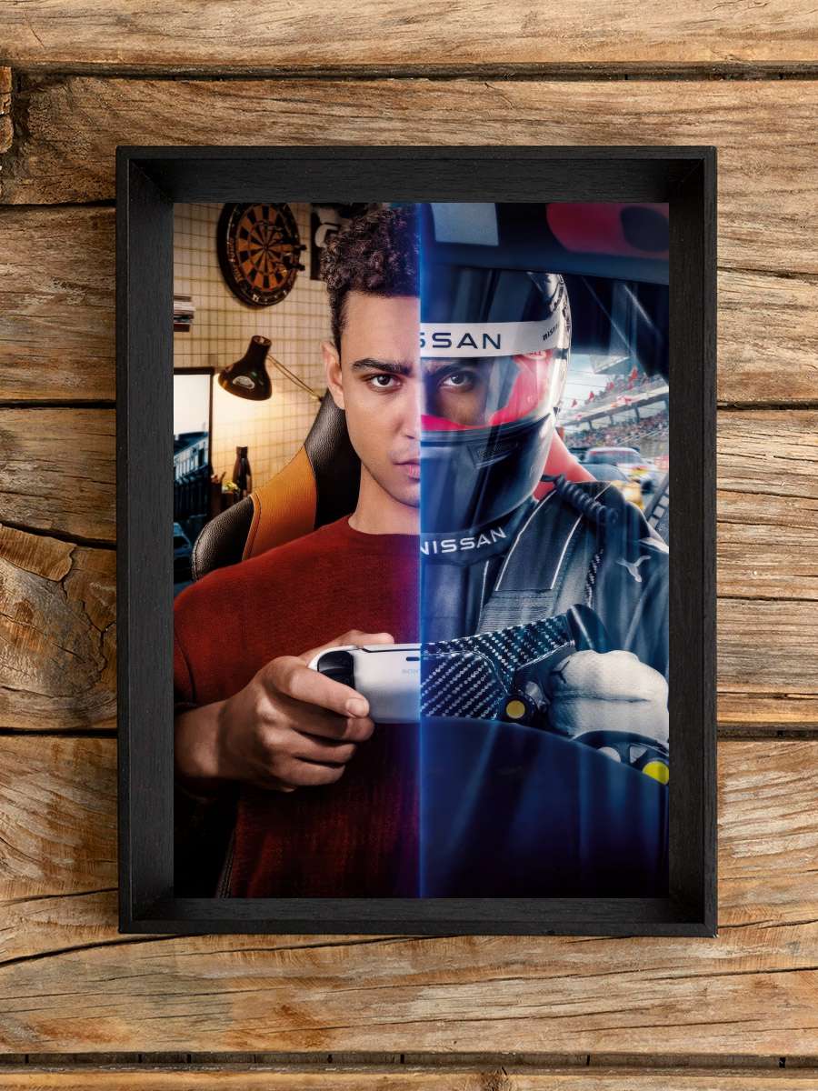 Gran Turismo Film Tablo Siyah Çerçeveli Film Poster Afiş Tablo