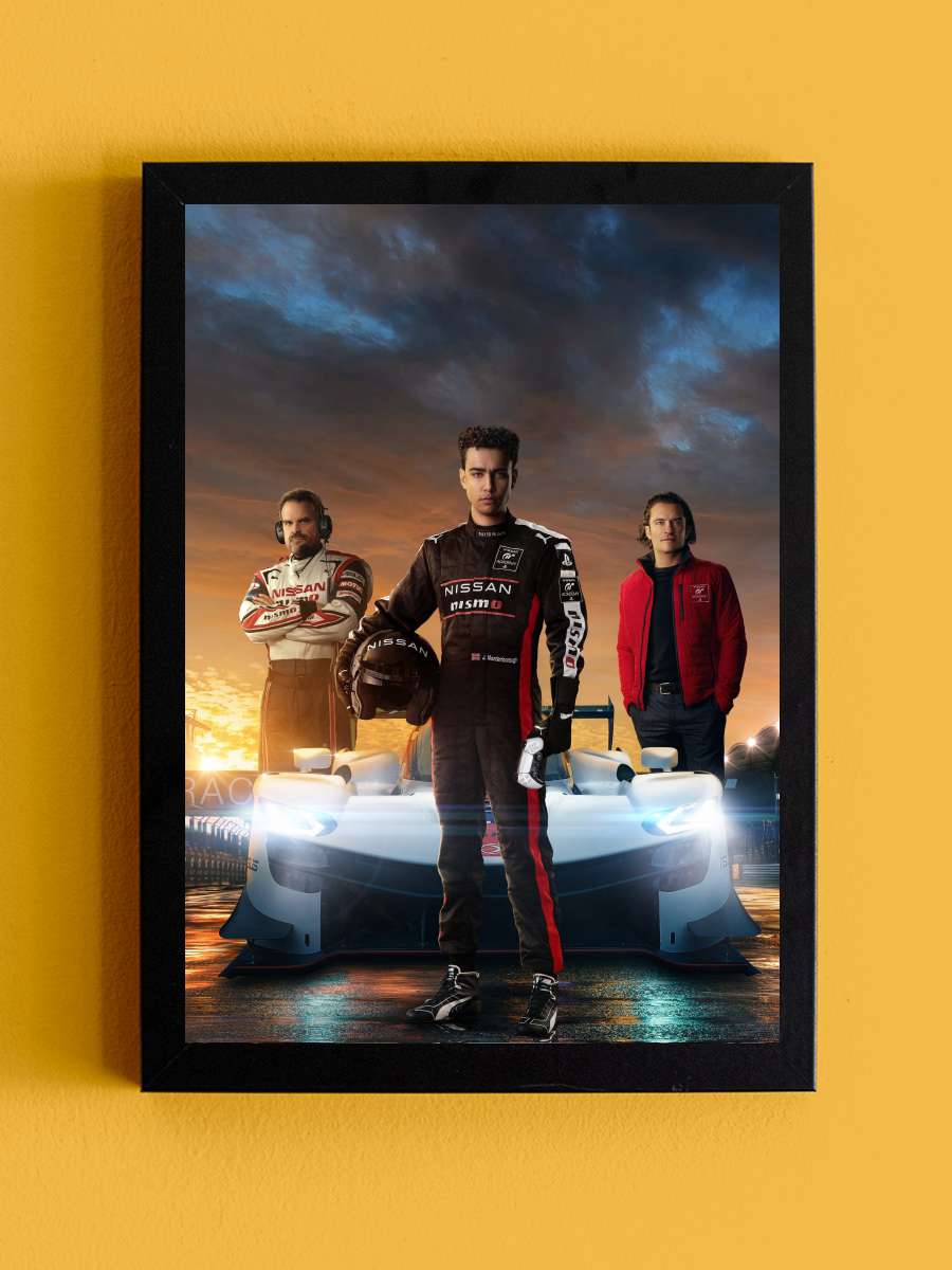 Gran Turismo Film Tablo Siyah Çerçeveli Film Poster Afiş Tablo