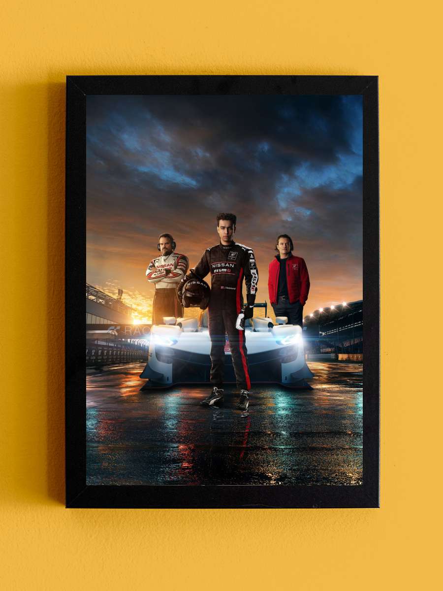 Gran Turismo Film Tablo Siyah Çerçeveli Film Poster Afiş Tablo