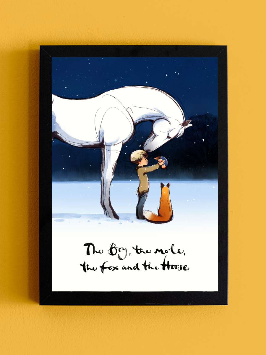 The Boy, the Mole, the Fox and the Horse Film Tablo Siyah Çerçeveli Film Poster Afiş Tablo