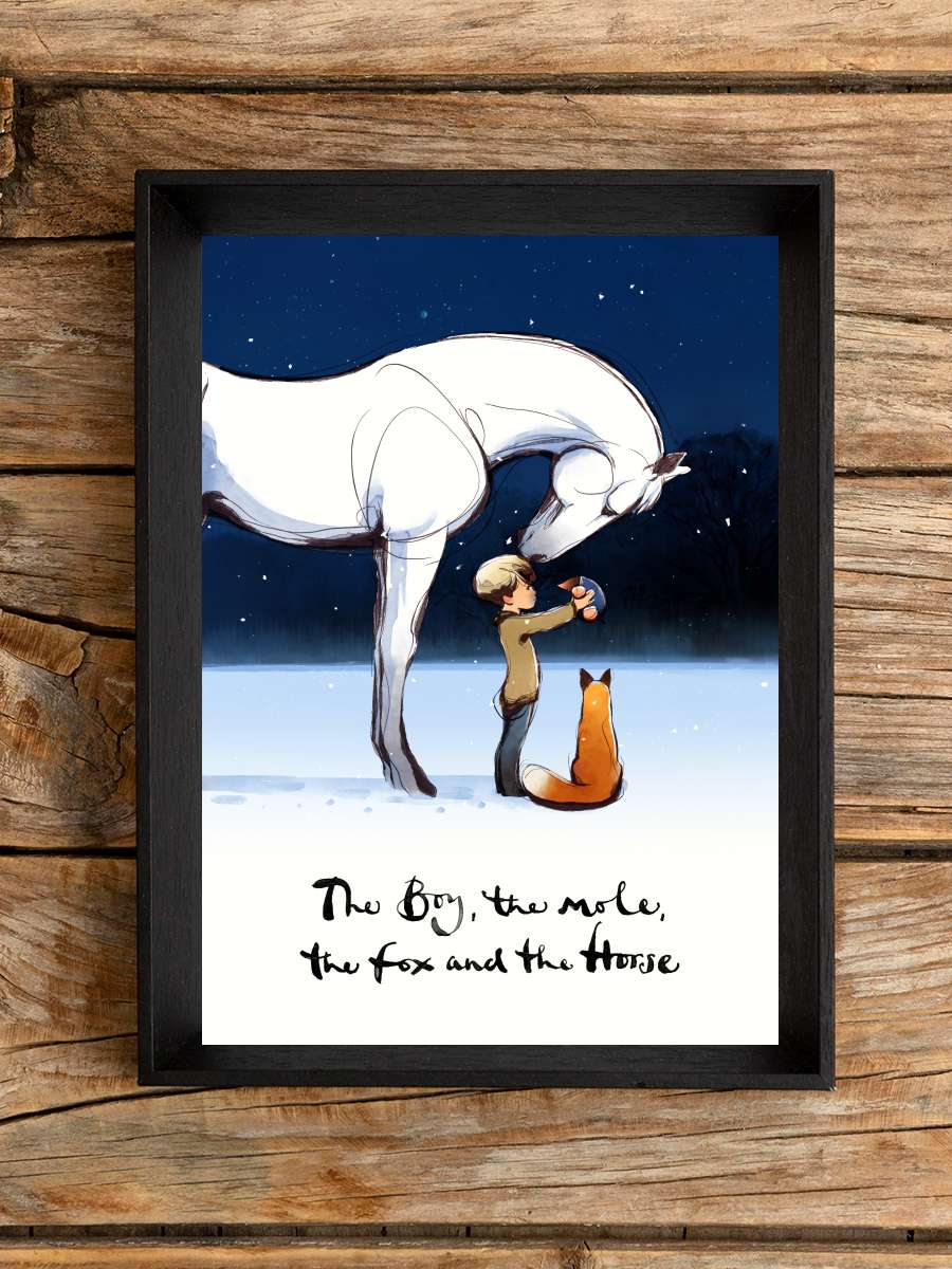 The Boy, the Mole, the Fox and the Horse Film Tablo Siyah Çerçeveli Film Poster Afiş Tablo