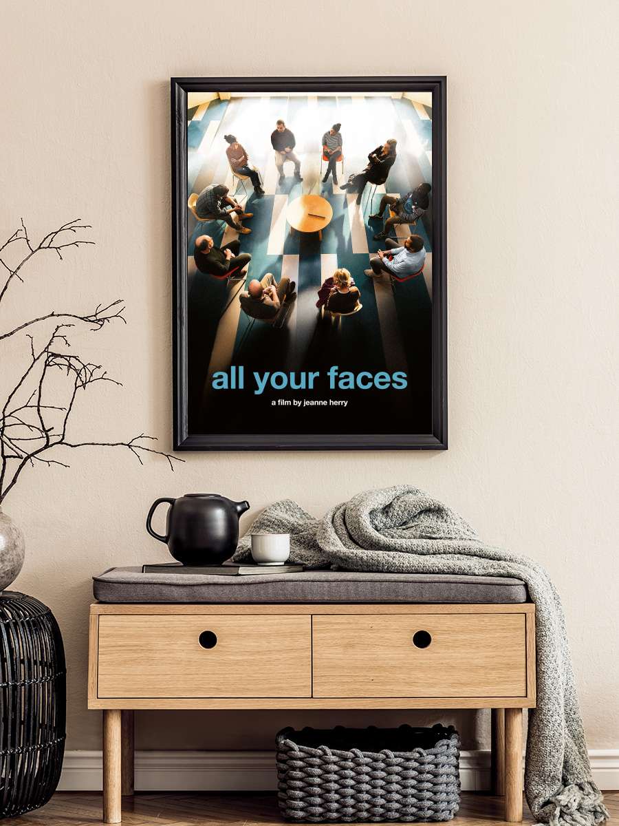 Je verrai toujours vos visages Film Tablo Siyah Çerçeveli Film Poster Afiş Tablo