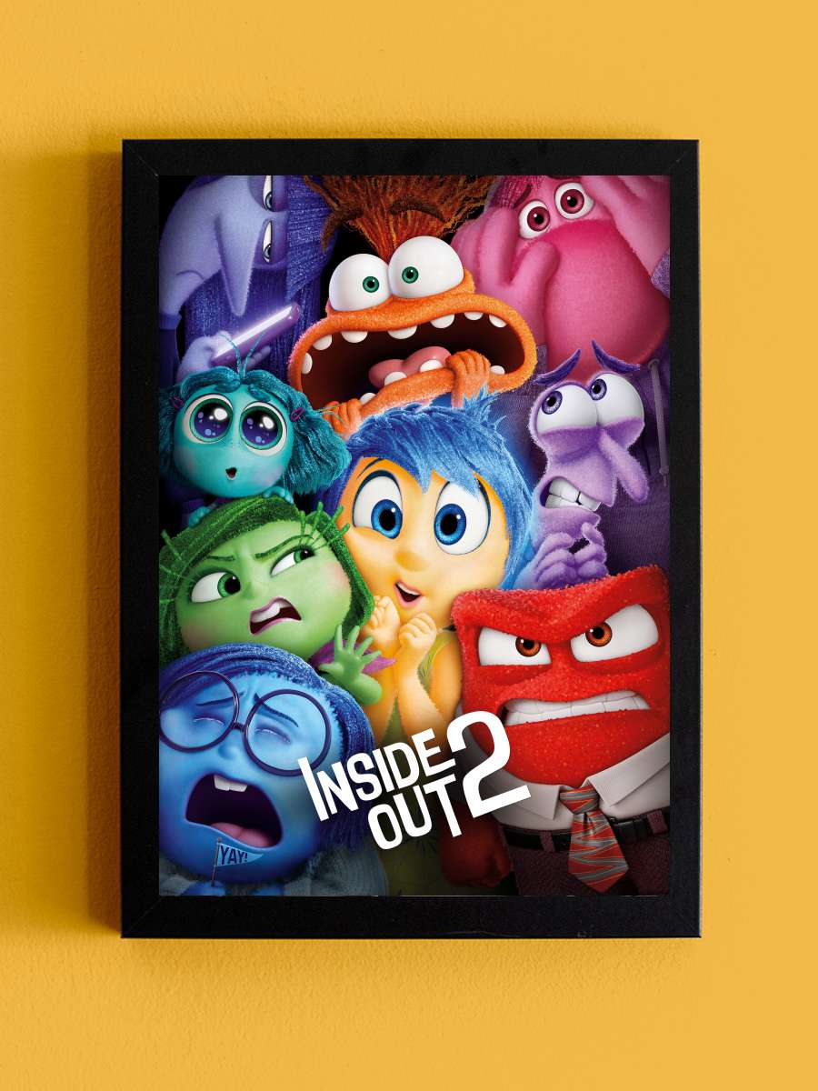 Ters Yüz 2 - Inside Out 2 Film Tablo Siyah Çerçeveli Film Poster Afiş Tablo