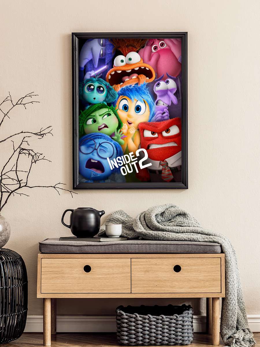 Ters Yüz 2 - Inside Out 2 Film Tablo Siyah Çerçeveli Film Poster Afiş Tablo