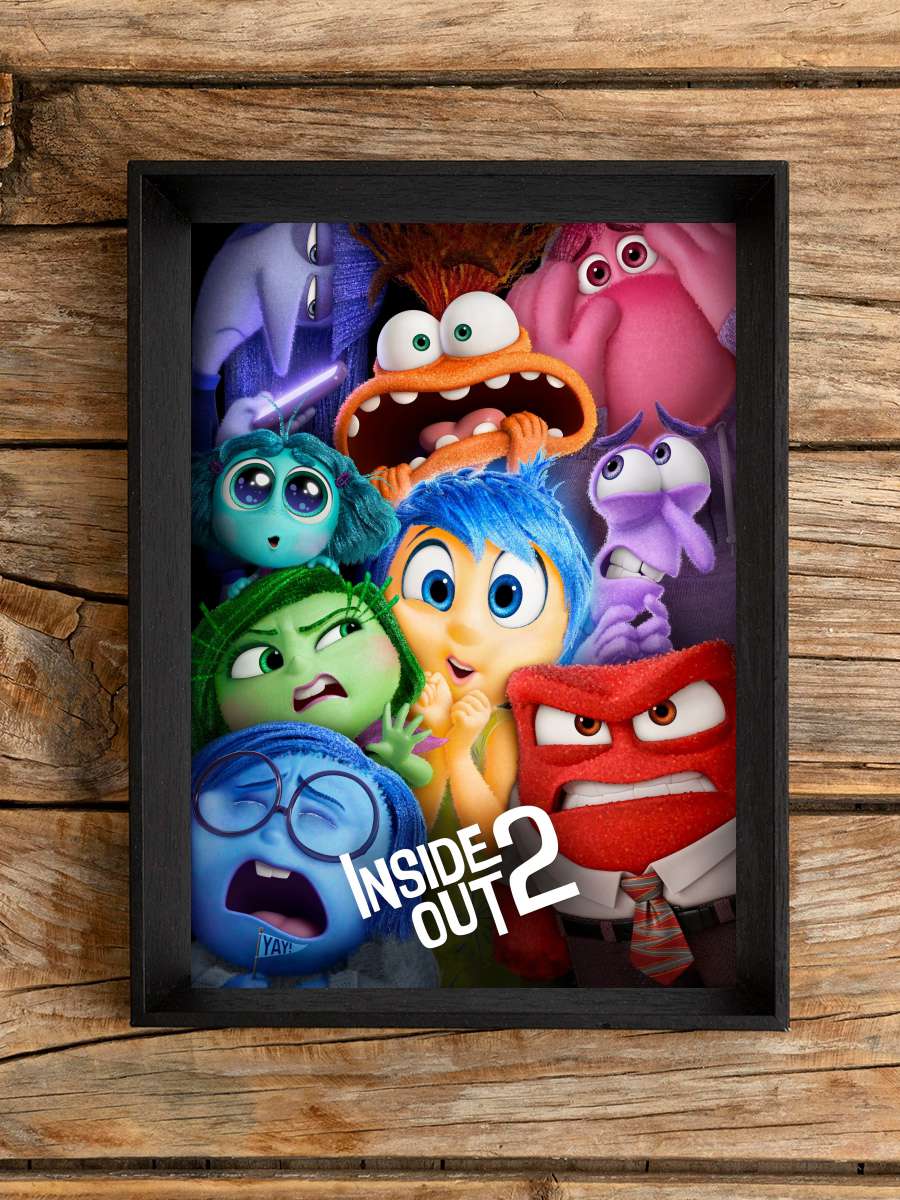 Ters Yüz 2 - Inside Out 2 Film Tablo Siyah Çerçeveli Film Poster Afiş Tablo