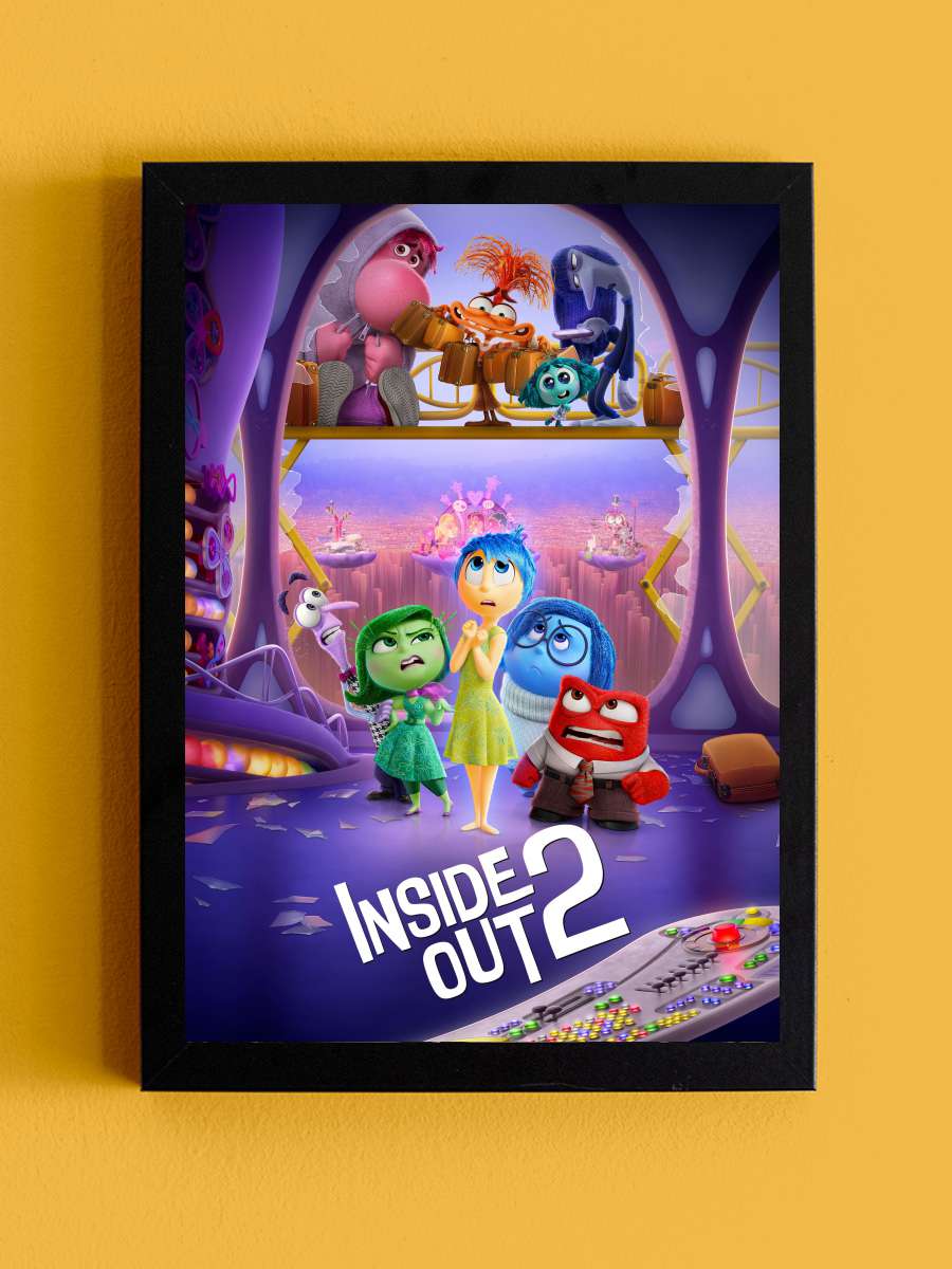 Ters Yüz 2 - Inside Out 2 Film Tablo Siyah Çerçeveli Film Poster Afiş Tablo