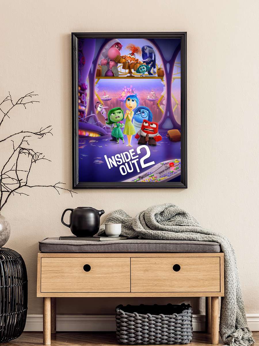 Ters Yüz 2 - Inside Out 2 Film Tablo Siyah Çerçeveli Film Poster Afiş Tablo