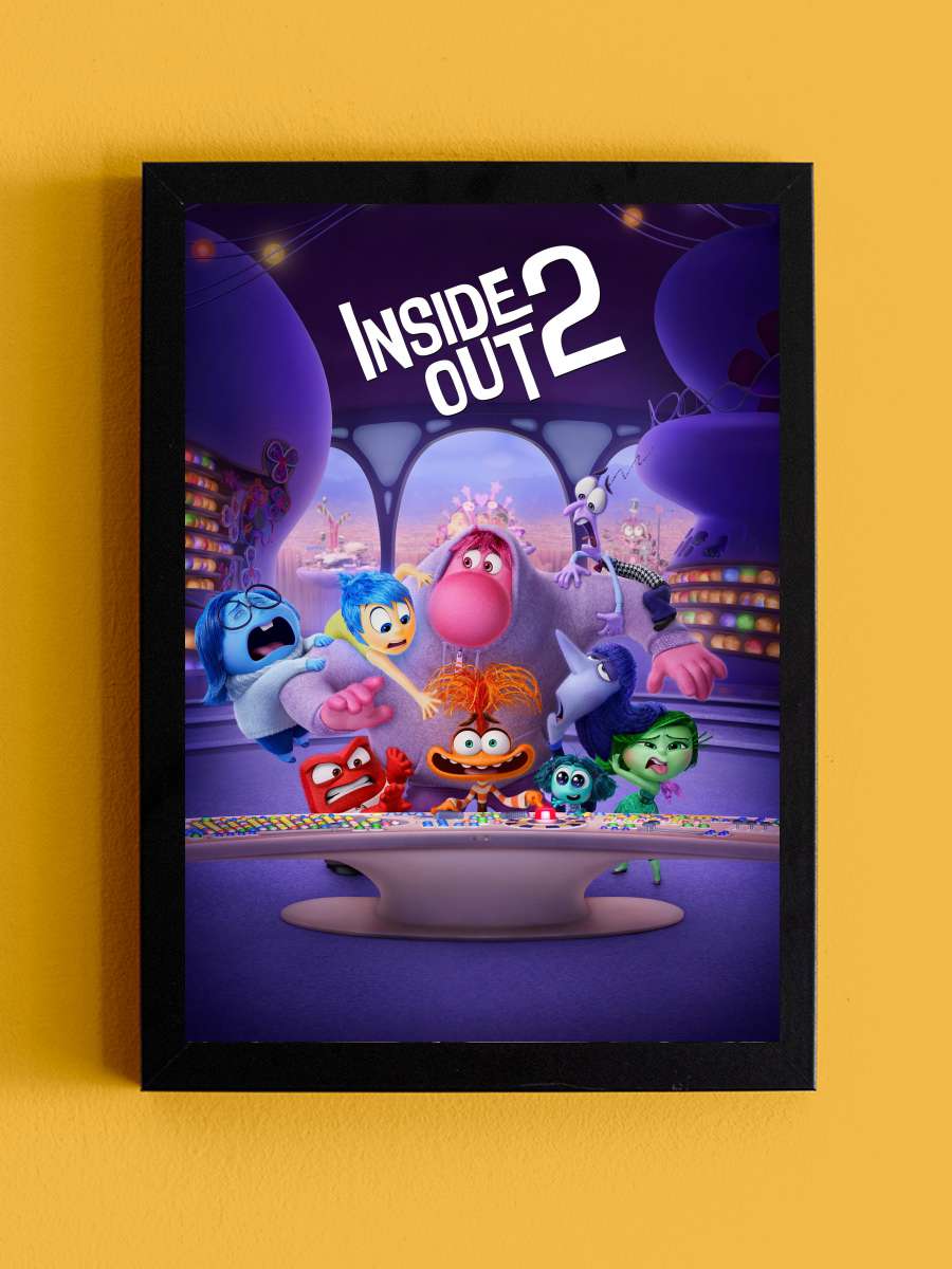 Ters Yüz 2 - Inside Out 2 Film Tablo Siyah Çerçeveli Film Poster Afiş Tablo