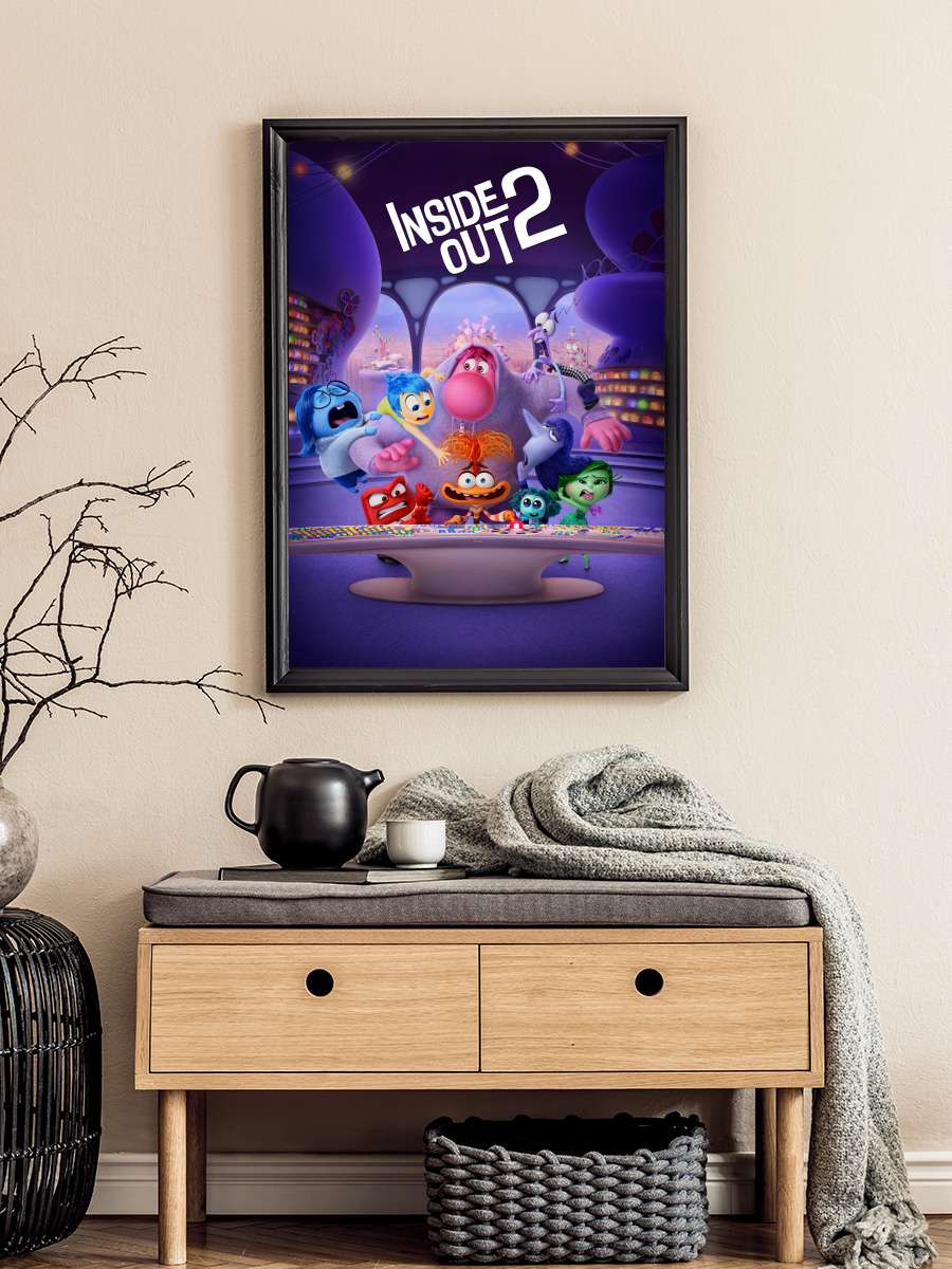 Ters Yüz 2 - Inside Out 2 Film Tablo Siyah Çerçeveli Film Poster Afiş Tablo