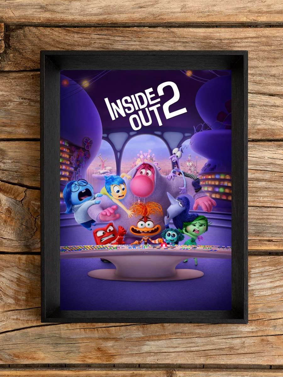 Ters Yüz 2 - Inside Out 2 Film Tablo Siyah Çerçeveli Film Poster Afiş Tablo