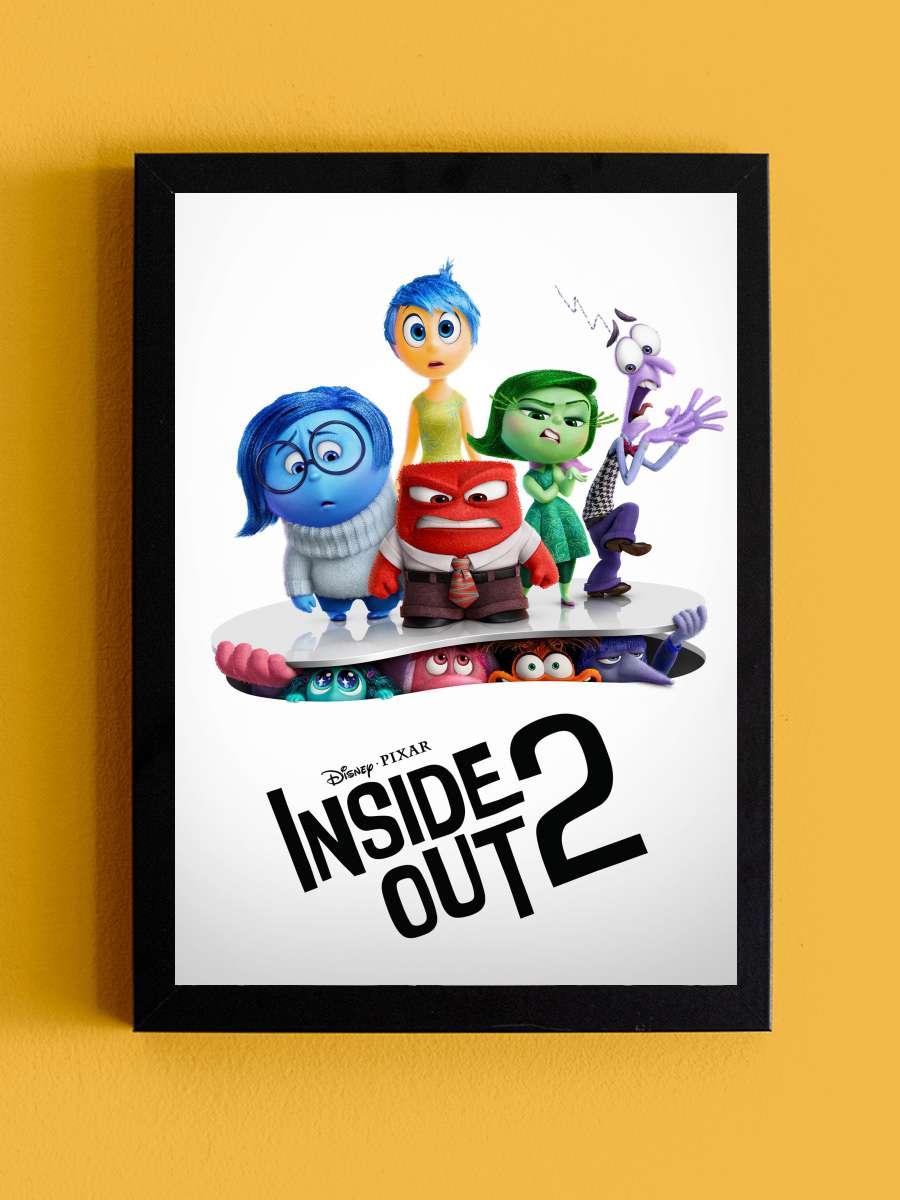 Ters Yüz 2 - Inside Out 2 Film Tablo Siyah Çerçeveli Film Poster Afiş Tablo